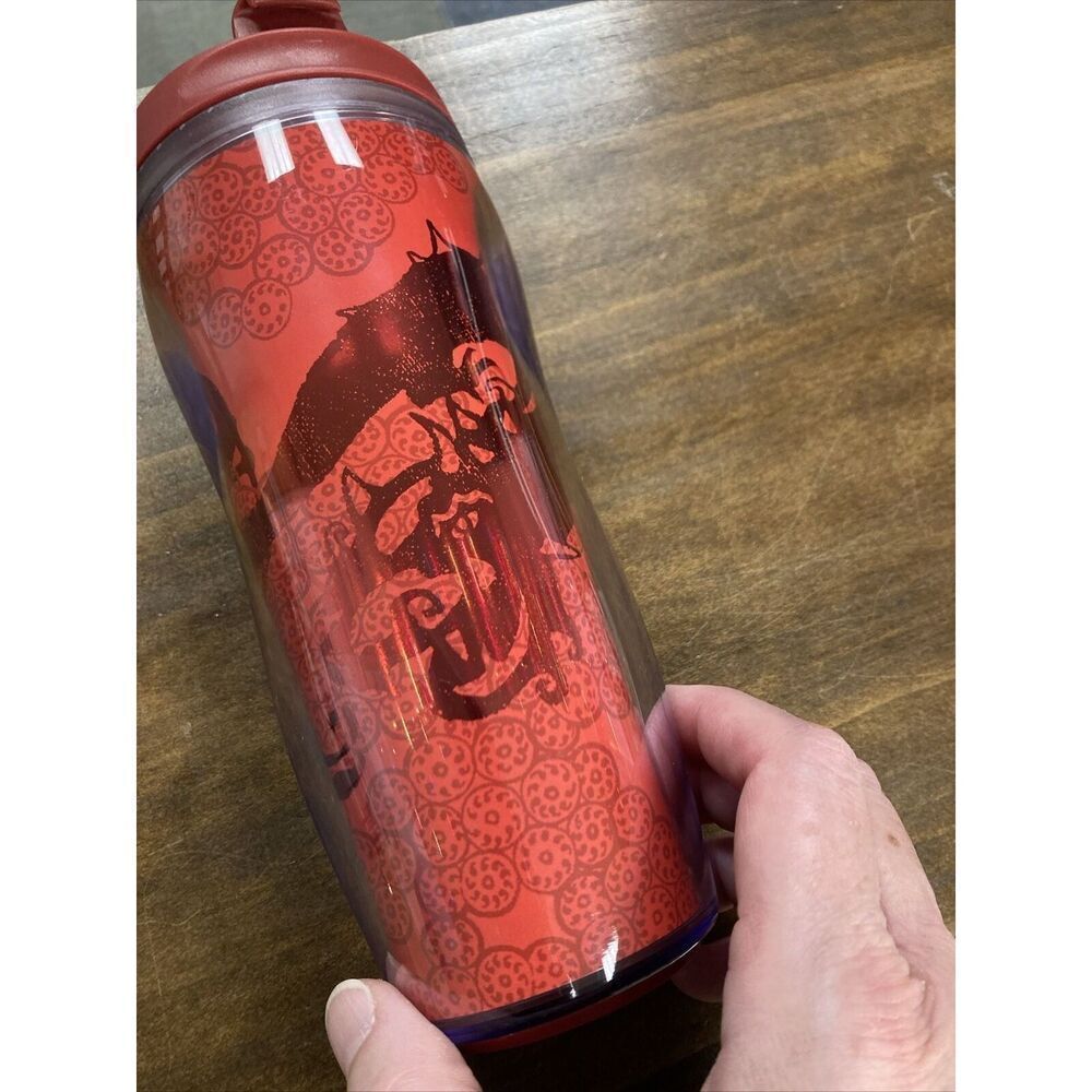 Starbucks 2003 Lunar‎ New Year Red Dragon Lantern Travel Tumbler 12oz Cup Lid